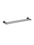 Otus Slimline Double Towel Rail 600mm Gun Metal