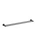 Otus Slimline Double Towel Rail 900mm Matt Black