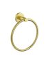 Otus Slimline Towel Ring Brushed Gold