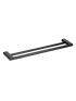 Cora Double Towel Rail 800mm Matt Black 