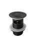 32mm Bathroom Matt Black Solid Brass Basin Pop Up Waste with Overflow