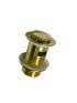 32mm Bathroom Brushed Gold Solid Brass Basin Pop Up Waste With Overflow