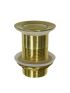 32mm Bathroom Brushed Gold Solid Brass Basin Pop Up Waste No Overflow