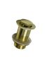 32mm Bathroom Brushed Gold Solid Brass Basin Pop Up Waste No Overflow