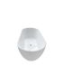 1500mm Freestanding Bathtub Oval Gloss White Acrylic No Overflow