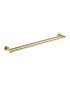 Otus Round Double Towel Rail 600mm Brushed Gold