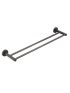 Otus Round Double Towel Rail 750mm Gunmetal