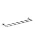 Otus Round Double Towel Rail 750mm Chrome