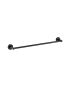 Otus Round Single Towel Rail 600mm Matt Black