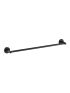 Otus Round Single Towel Rail 750mm Matt Black