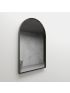 600mm (L) x 900mm (D) Metal Frame Mirror Matte Black Arch Framed Mirror