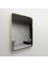 750mm (L) x 900mm (D) Metal Frame Mirror Brushed Gold Rectangle Framed Mirror