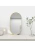 450mm (L) x 900mm (D) Metal Frame Mirror Brushed Gold Oval Framed Mirror