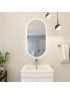 450mm (L) x 900mm (D) Back Lit Oval 3 color LED mirror Bathroom Makeup Smart Touch