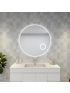 900mm 3 Color Round Backlit LED Mirror with Magnifying Mirror Smart Touch