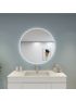 900mm 3 Color Round Backlit LED Mirror Bathroom Makeup Dustproof Smart Touch