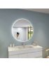 900mm 3 Color Round Backlit LED Mirror Bathroom Makeup Dustproof Smart Touch