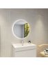 700mm 3 Color Round Backlit Bathroom LED Mirror Makeup Dustproof Smart Touch