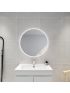 700mm 3 Color Round Backlit Bathroom LED Mirror Makeup Dustproof Smart Touch