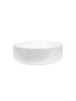 400x400x115mm Round Gloss White Ceramic Above Counter Basin Non-overflow