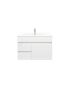 750mm Wall Hung MDF Gloss White Left/Right Drawers Bathroom Vanity Cabinet Only  