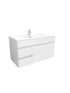 900mm Wall Hung MDF Gloss White Left/Right Drawers Bathroom Vanity Cabinet Only