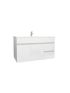 900mm Wall Hung MDF Gloss White Left/Right Drawers Bathroom Vanity Cabinet Only