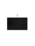 900mm Wall Hung Matte Black Linear Surface Bathroom Cabinet With Right Hand Drawers Cabinet Only