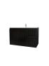 900mm Wall Hung Matte Black Linear Surface Bathroom Cabinet With Right Hand Drawers Cabinet Only