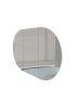 1200mm Oval Shape Matte White Finish Bathroom Mirror Cabinet Shaving Storage