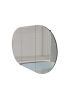 1200mm Oval Shape Matte Black Finish Bathroom Mirror Cabinet Shaving Storage