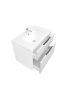 750mm Aria Matte White 2 PAC MDF 2 Drawers Wall Hung Bathroom Vanity With Handle