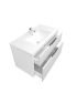 900mm Aria Matte White 2 PAC MDF 2 Drawers Wall Hung Bathroom Vanity With Handle