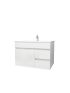 750mm Wall Hung PVC Gloss White Left/Right Drawers Bathroom Vanity Cabinet Only