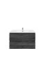 900mm Wall Hung Bathroom Vanity Dark Grey Wood Grain 2 PAC Coating MDF Board