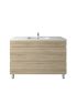 1200mm Freestanding With Legs Bathroom Vanity White Oak Wood Grain High density MDF board with 2 PAC finish