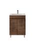 600x460MM Freestanding Bathroom Vanity 2 Doors Dark Oak MDF Cabinet Only