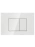 Access Plate - Square Button White