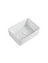 410x300x130mm Rectangle Gloss White Ceramic Above Counter Basin Non-overflow