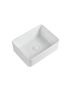 485x385x130mm Rectangle Gloss White Ceramic Above Counter Basin Non-overflow