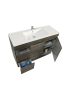 1200MM Dark Grey MDF Bathroom Vanity Left Drawers Free Standing Cabinet Only