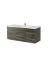 1200MM Dark Grey MDF Bathroom Vanity Right Drawers Wall Hung Cabinet Only