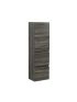 1350MM Dark Grey MDF Cabinet 2 Drawers 1 Door Wall Hung Tall Boy Tall Storage Cabinet