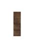 1350MM Dark Oak MDF Cabinet 2 Drawers 1 Door Wall Hung Tall Boy Tall Storage Cabinet