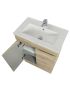 600MM White Oak MDF Bathroom Vanity 2 Doors Free Standing Cabinet Only