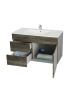 750MM Dark Grey MDF Bathroom Vanity Left Drawers Wall Hung Cabinet Only