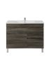 900MM Dark grey MDF Bathroom Vanity Right Drawers Free Standing Cabinet Only