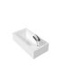 500x245x125mm Gloss White Thin Edge Ceramic Top with Right Tap Hole