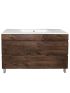 1200mm Freestanding With Legs Bathroom Vanity Dark Oak Wood Grain High density MDF board with 2 PAC finish