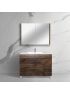 900mm Freestanding Bathroom Vanity With Legs Dark Oak Wood Grain 2 PAC Coating MDF Board